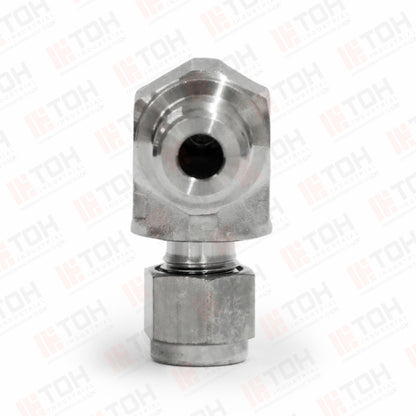 Racor Codo Macho 1/4" OD x (G) 1/4" BSPP