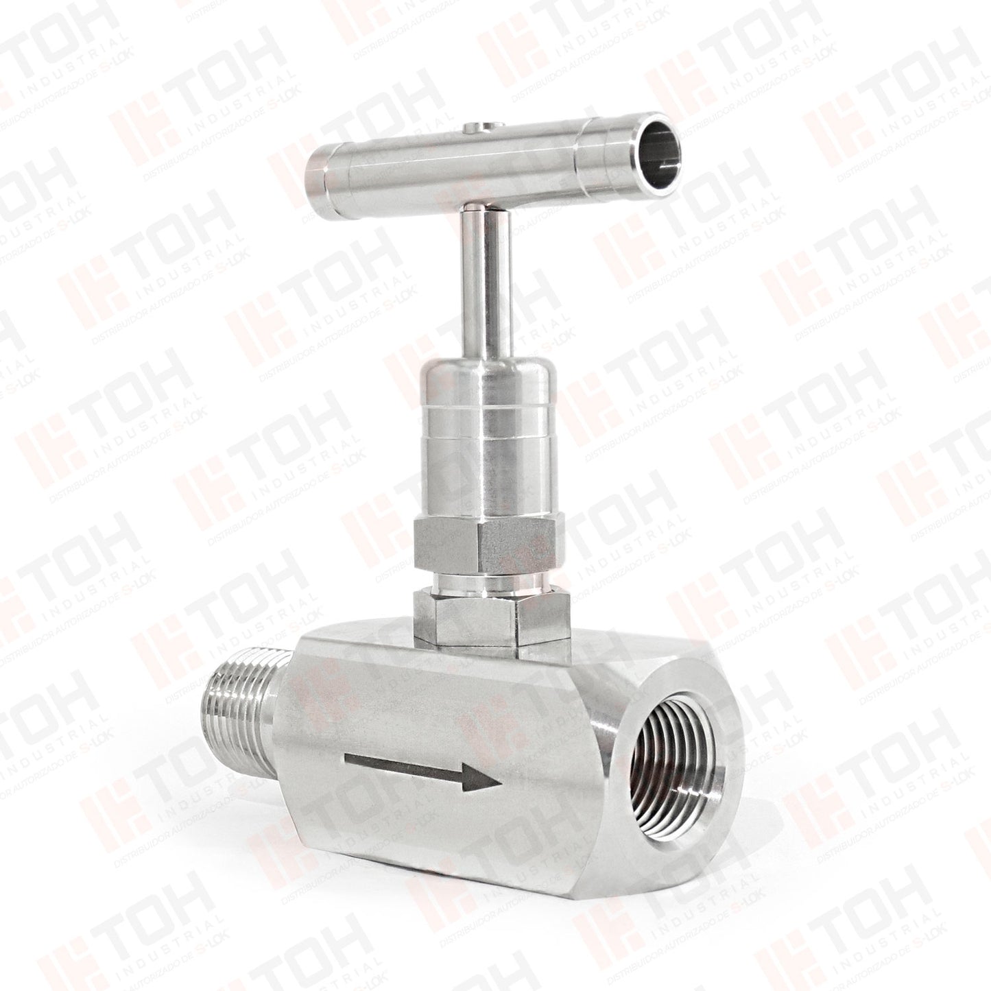 Válvula de Raíz 1/2" Macho-Hembra Roscada NPT