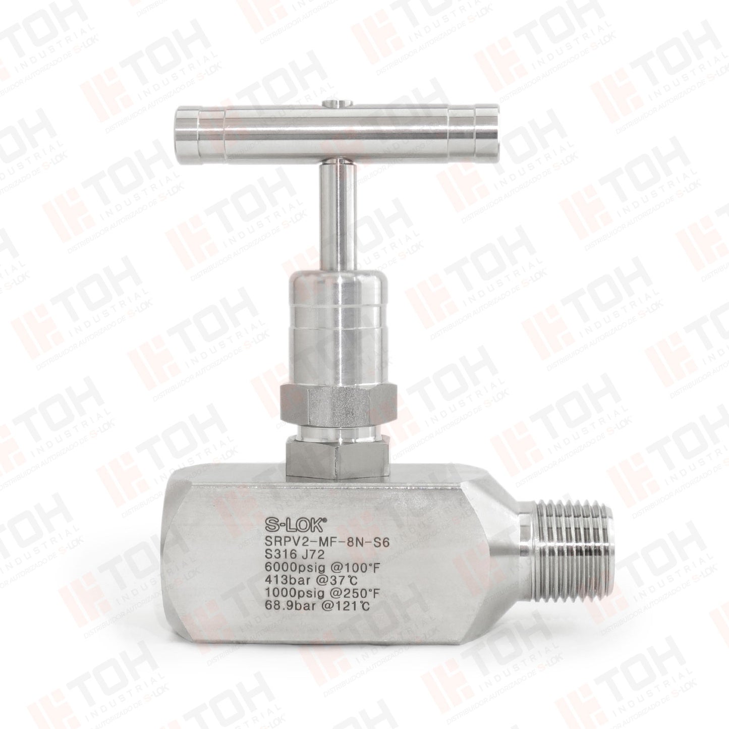 Válvula de Raíz 1/2" Macho-Hembra Roscada NPT