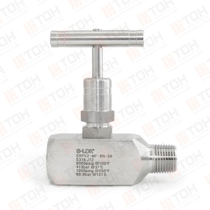 Válvula de Raíz 1/2" Macho-Hembra Roscada NPT
