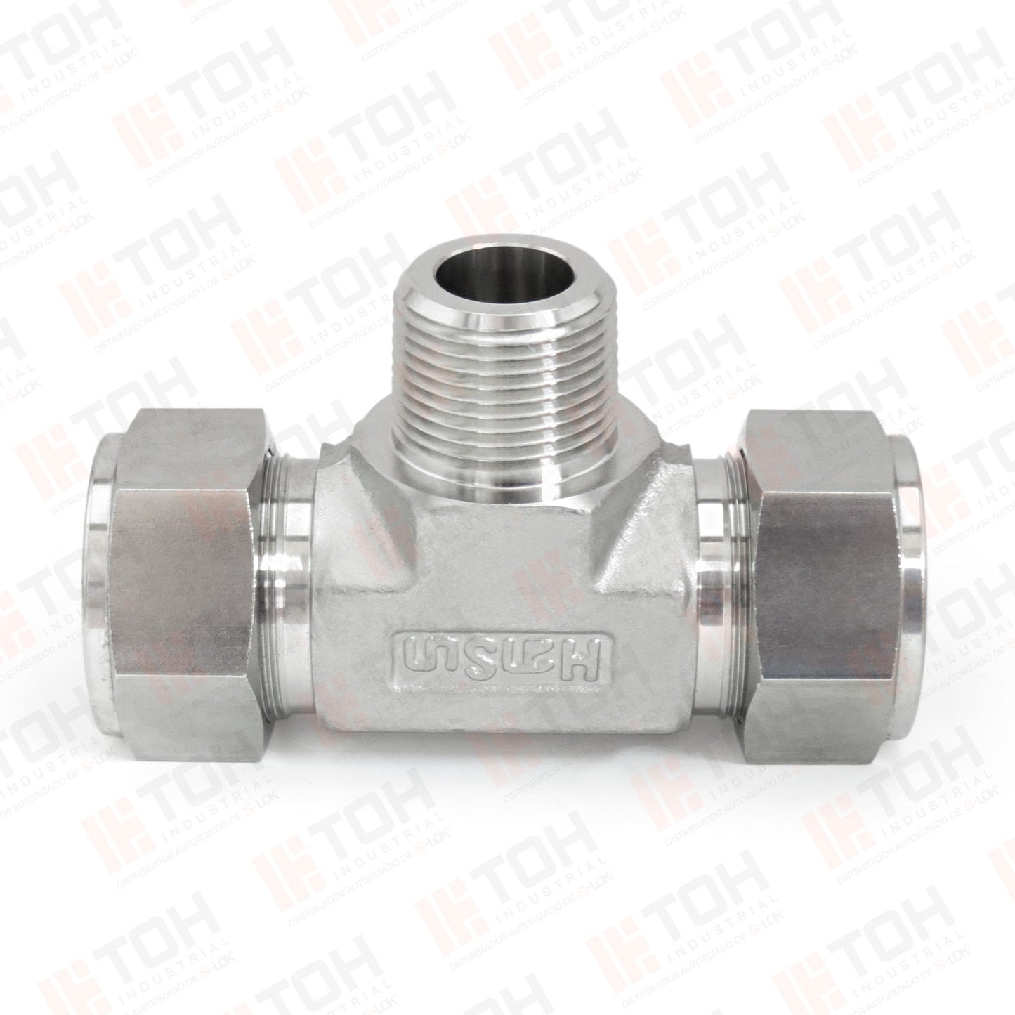 Tee Lateral 1/2" OD x 3/8" NPT Macho x 1/2" OD