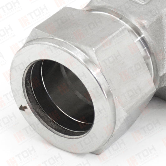 Tee Lateral 1/2" OD x 3/8" NPT Macho x 1/2" OD